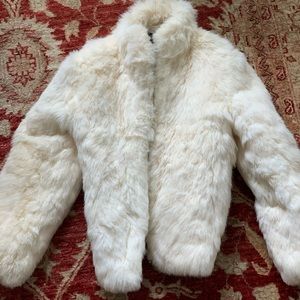Niki rabbit fur coat size 10